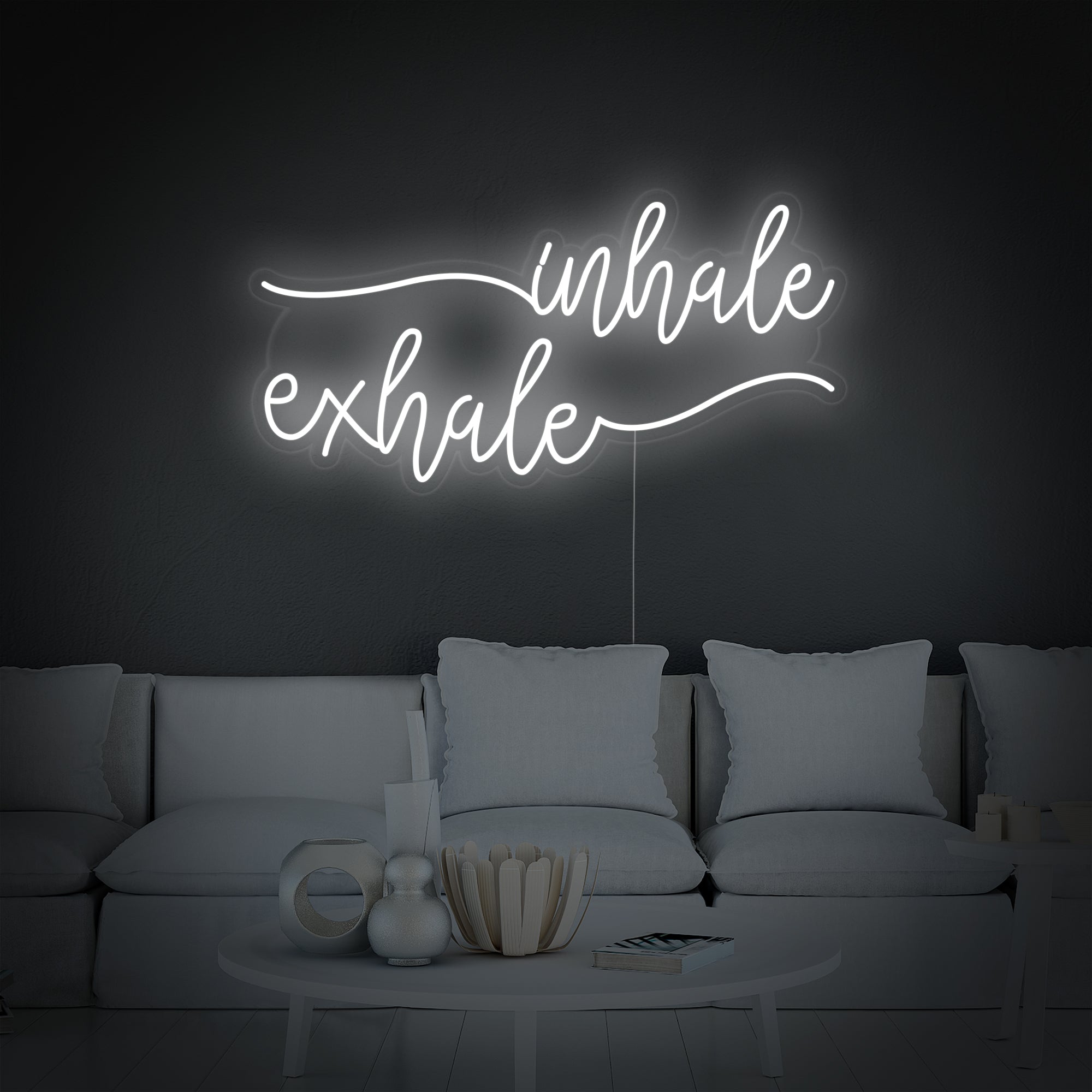 Inhale Exhale Neon Sign - Happyneon – Happyneon.com