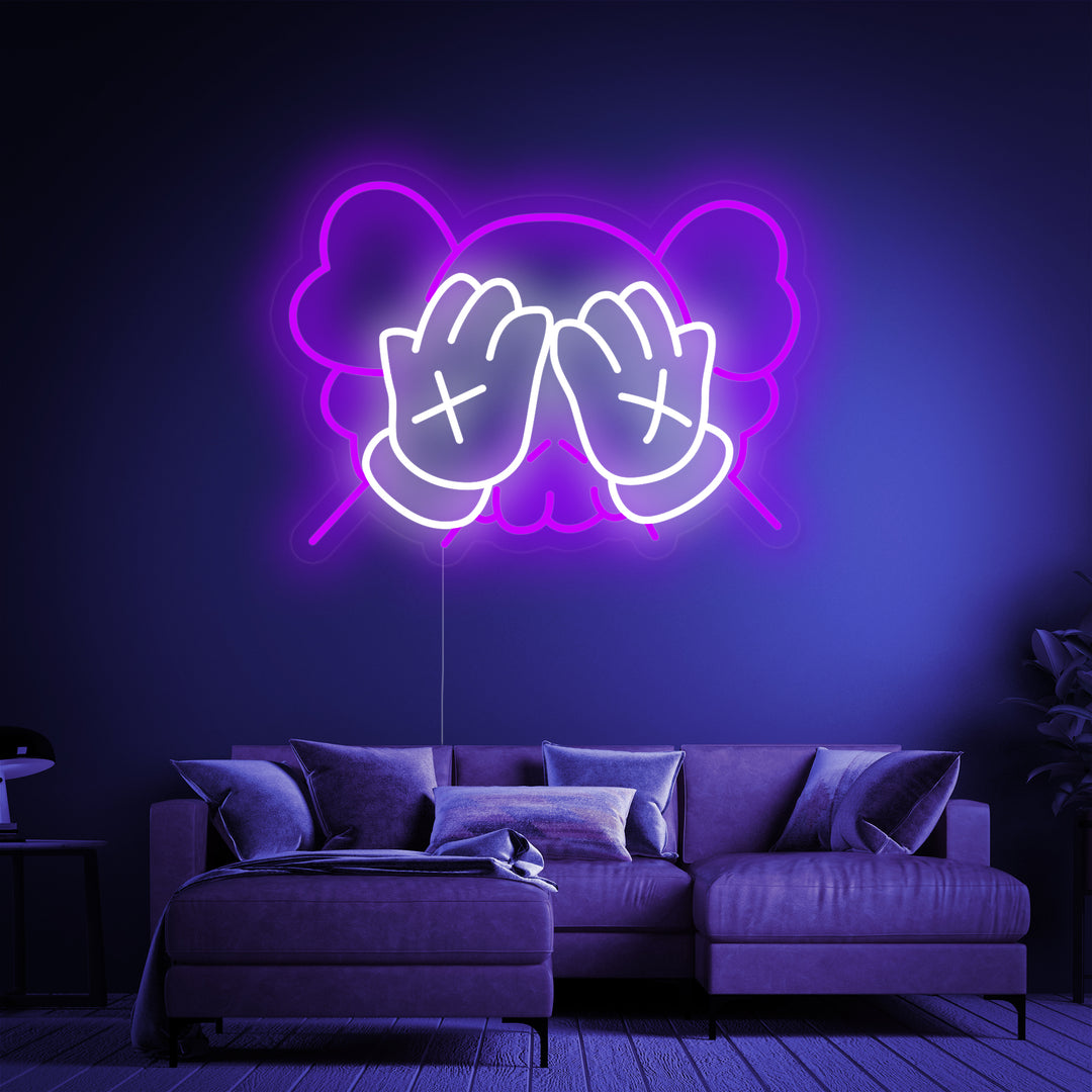 Kaw Neon Sign, Kaw Artwork, Kaw Room Decor, Kaw Wall Sign