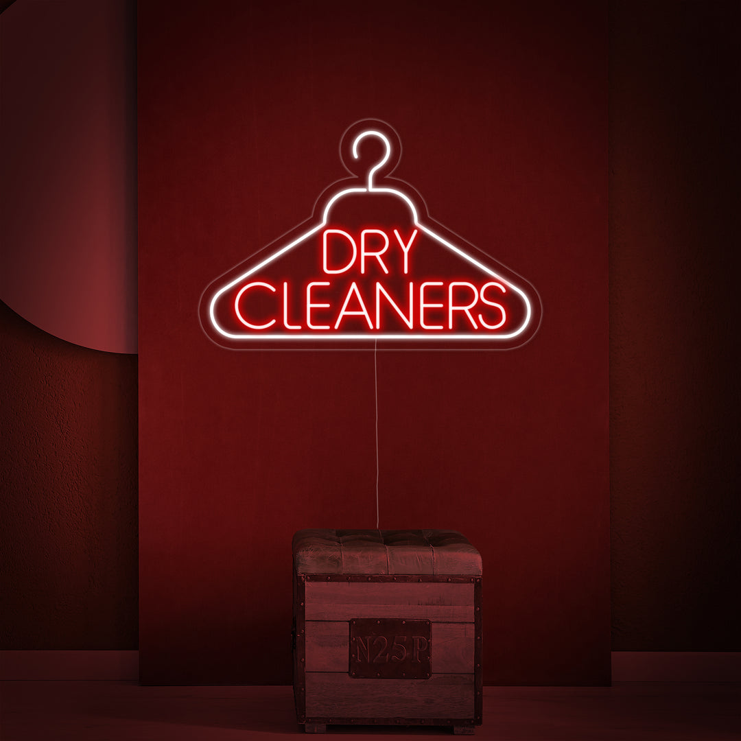 "Laundry Dry Cleaners" Neon Sign
