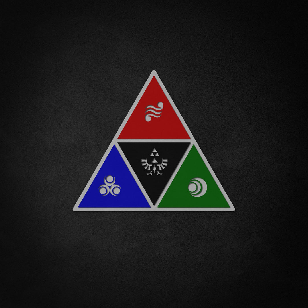 "Legend of Zelda Triforce" Neon Like Sign