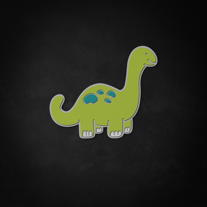 "Brontosaurus,Kids Room,Animal" Neon Like Sign