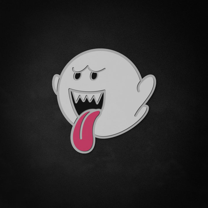 "Mario Boo" Neon Like Sign