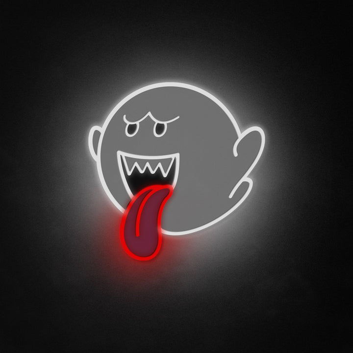 "Mario Boo" Neon Like Sign