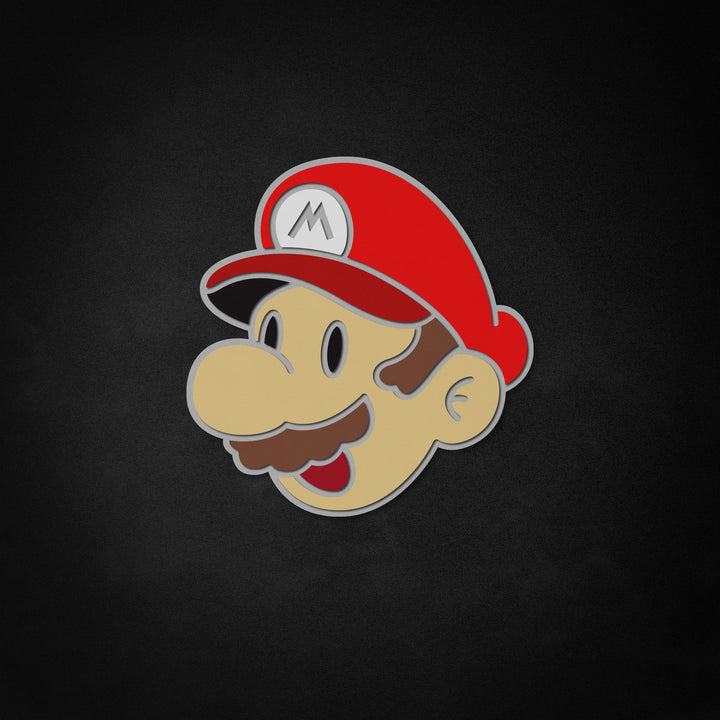 "Mario" Neon Like Sign