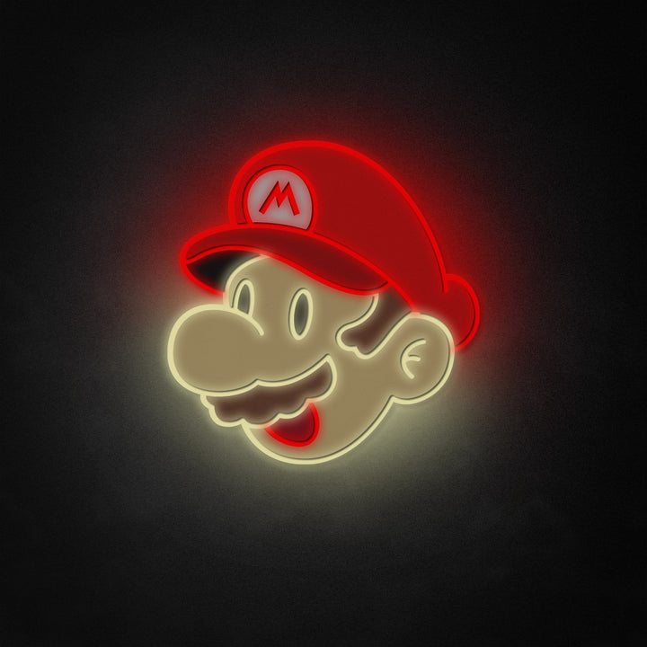 "Mario" Neon Like Sign