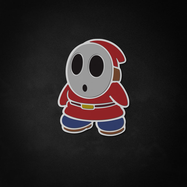 "Mario Shy Guy" Neon Like Sign