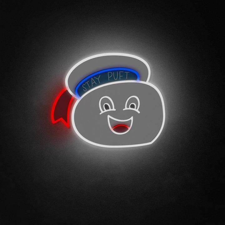"Marshmallow Man" Neon Like Sign