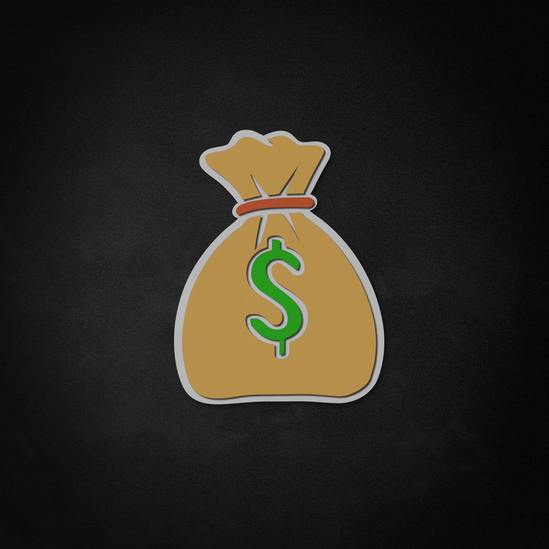 "Money Bag" Neon Like Sign