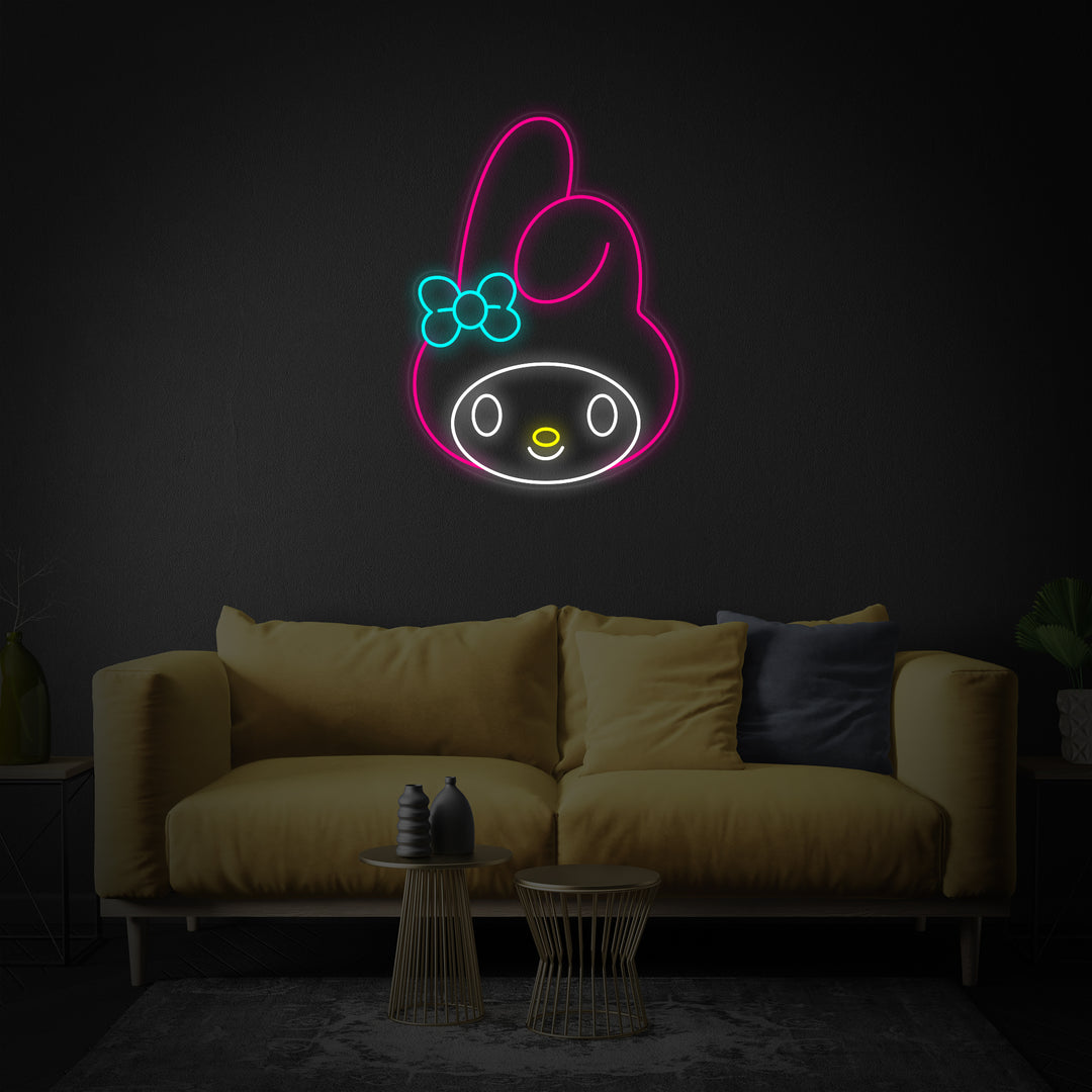 "My Melody Anime" Neon Sign