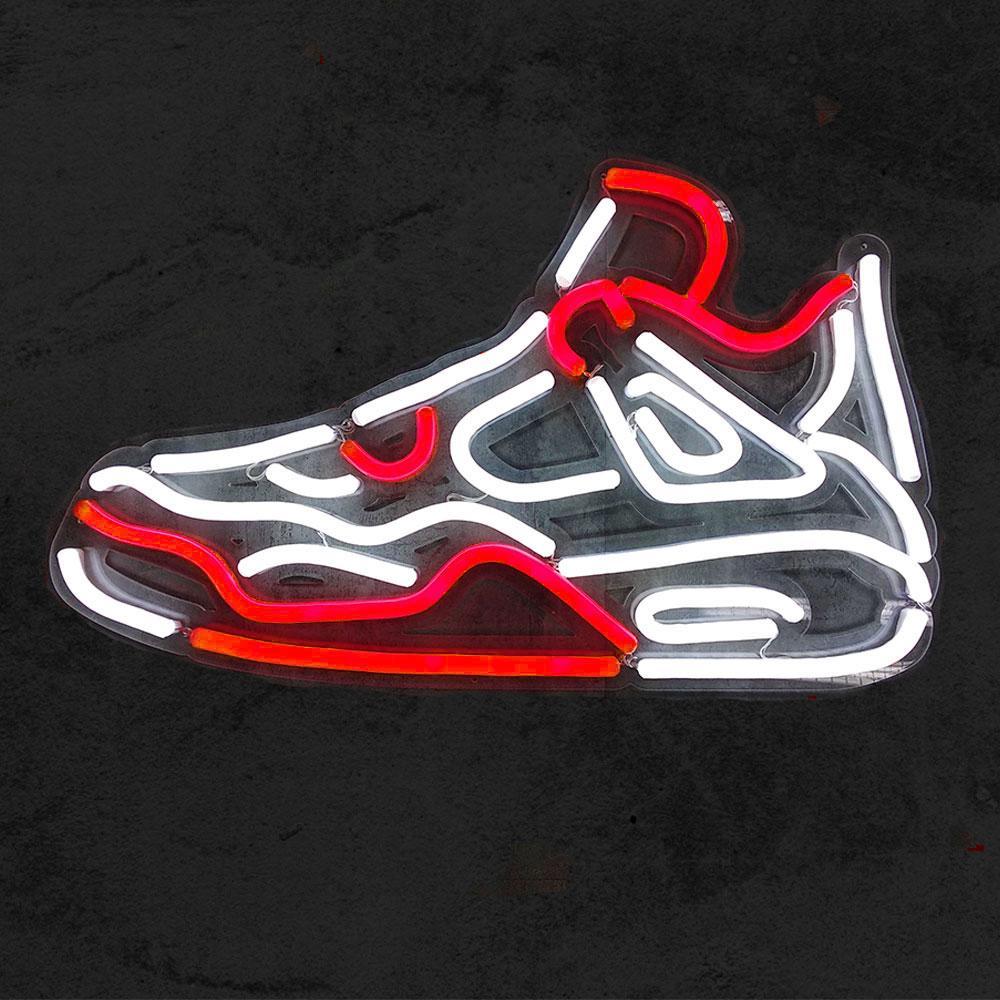 "NK Air 4 Sneaker" Neon Sign