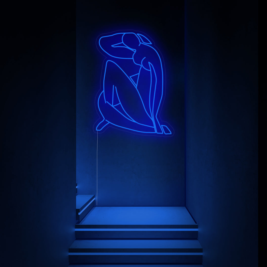 Henri Matisse - Nude Girl Neon Sign, Masterpiece Neon Sign