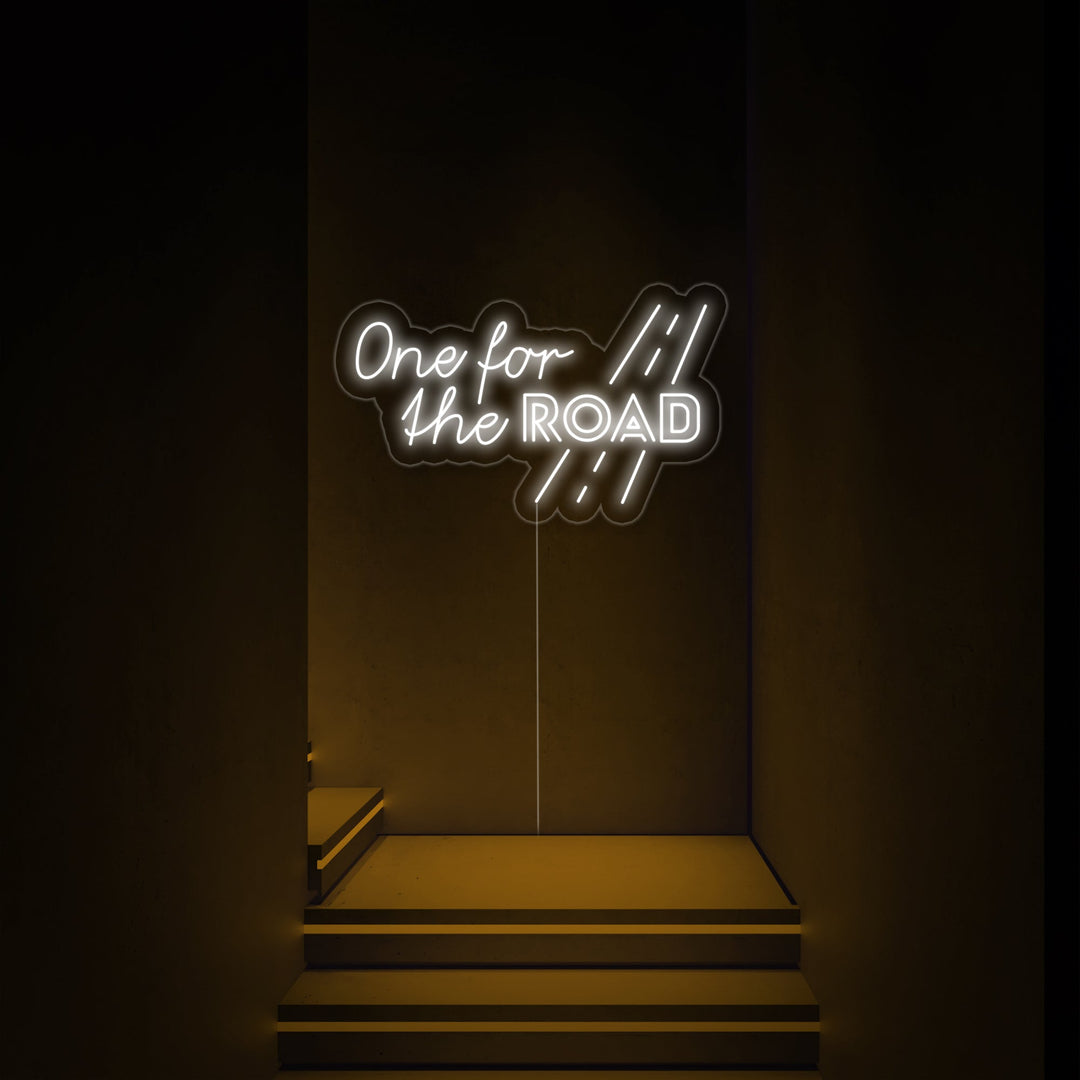 "One for the Road" Neon Sign, Bar Quotes Neon Sign, Bar Neon Wall Art