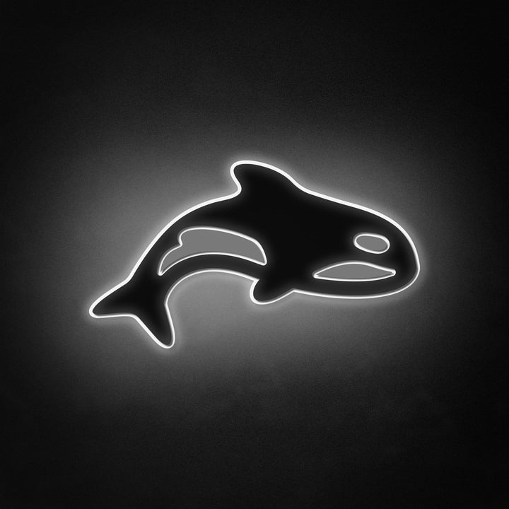 "Orca Whale,Kids Room,Animal" Neon Like Sign