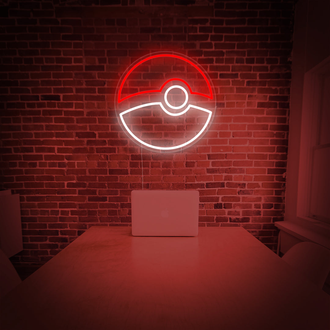 "Poke Ball" Neon Sign
