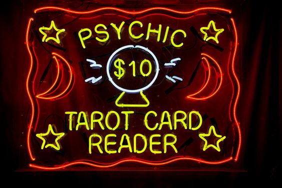 Psychic Tarot Card Reader Neon Sign, Neon Psychic Sign, Psychic Readin
