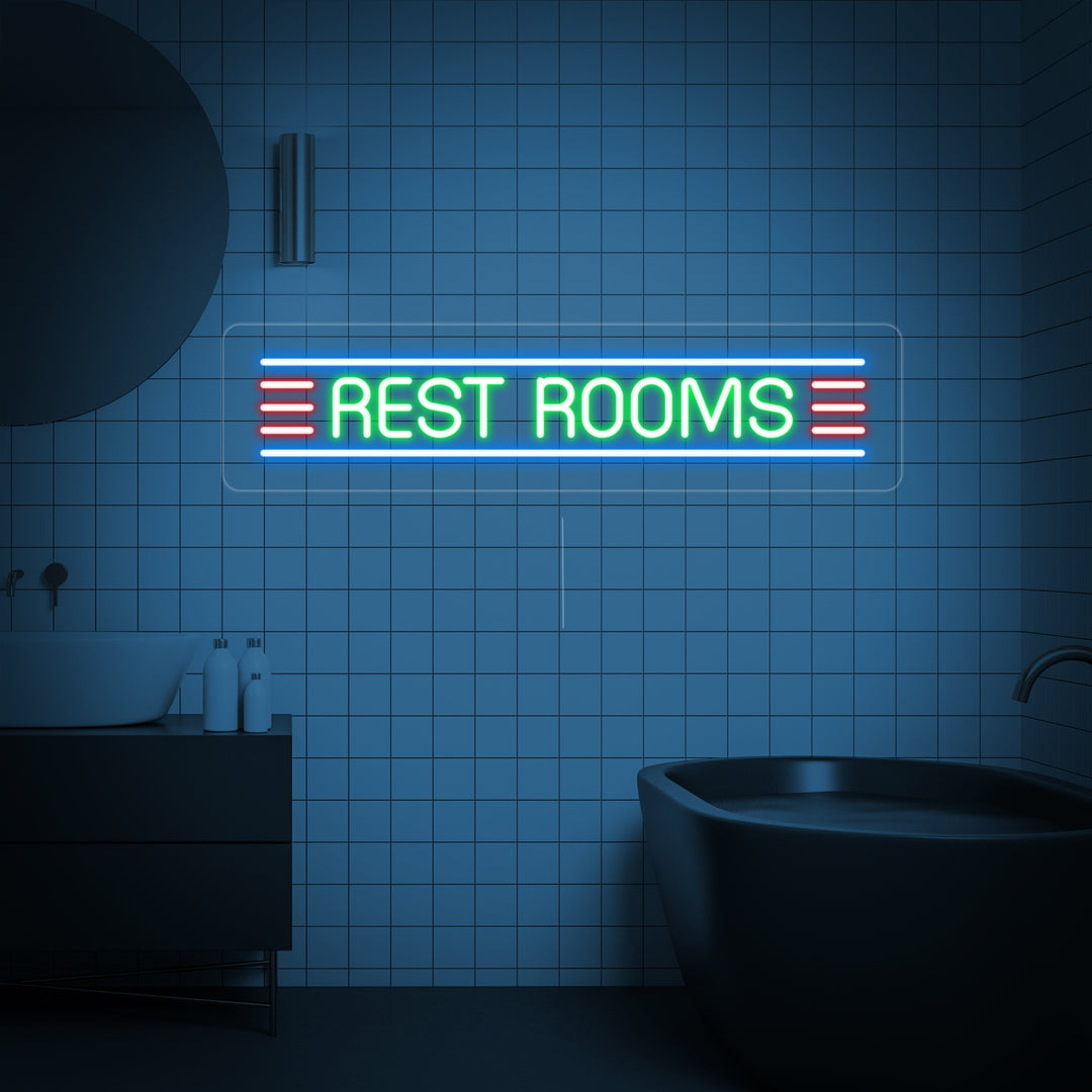 "RESTROOM" Neon Sign