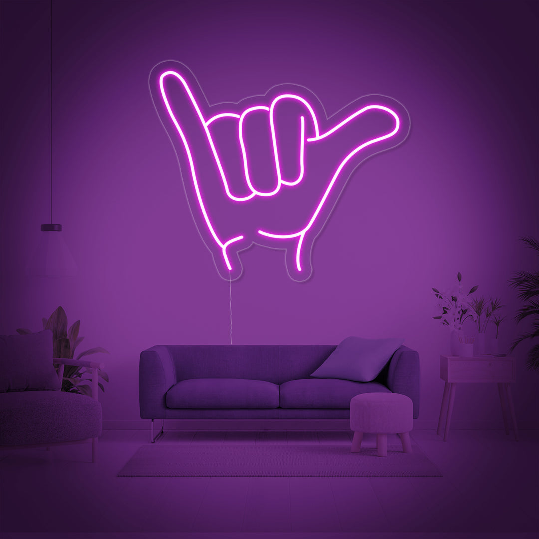 "Shaka" Neon Sign