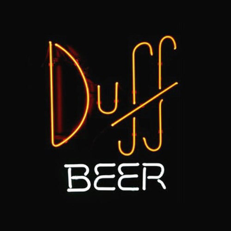 "Duff Beer Bar" Neon Sign, Duff Beer Neon Sign, Duff Neon Sign