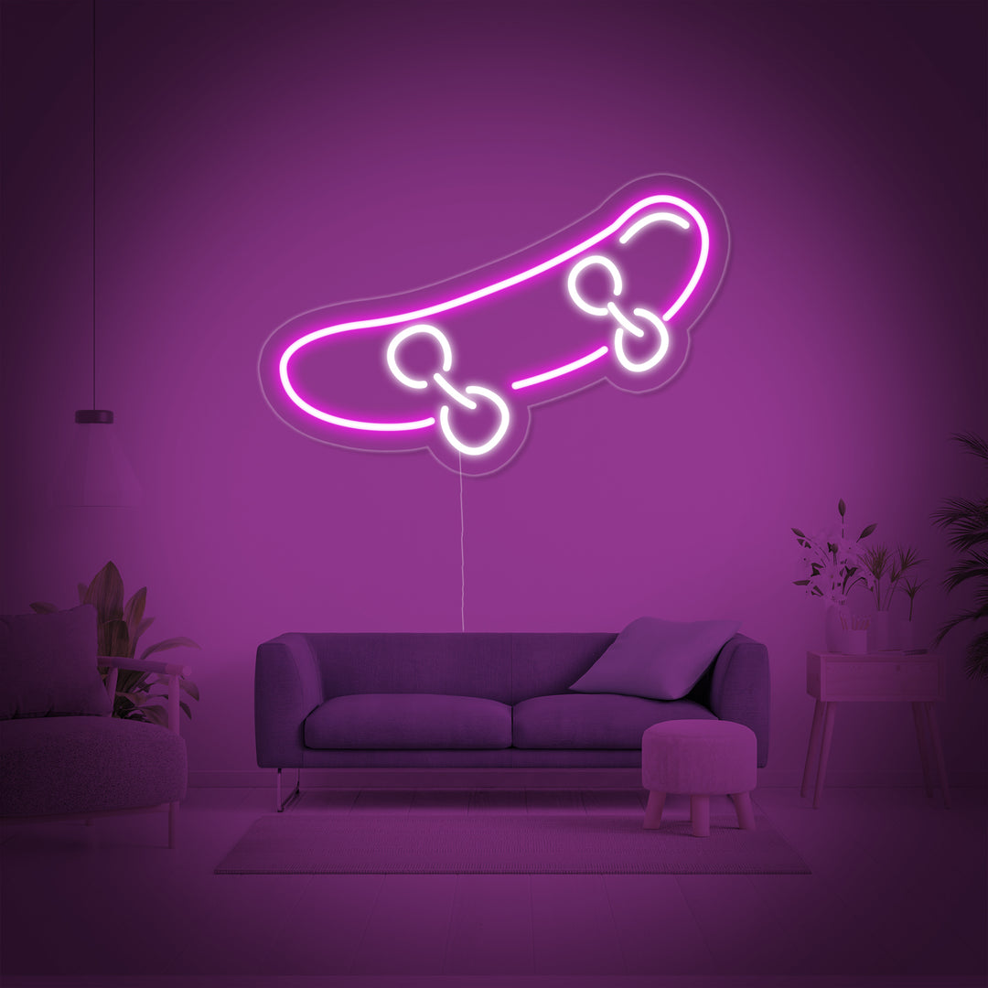 Skateboard Neon Sign, Skateboard Wall Sign, Skateboard Neon Wall Light