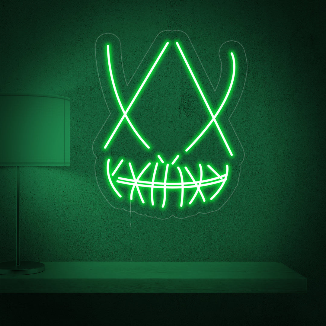 "Skull Musk" Neon Sign