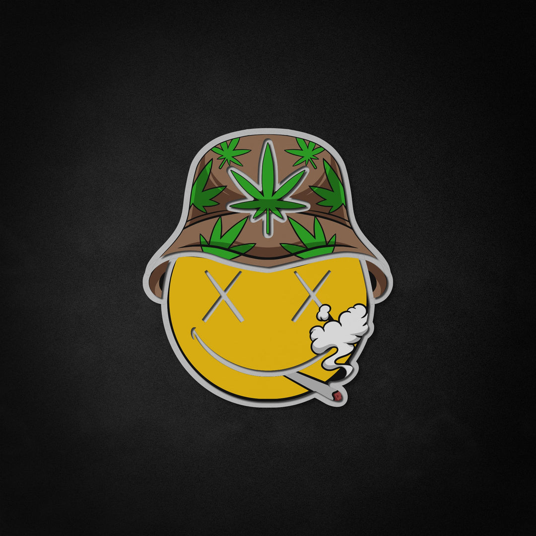 "Smoking Weed" Neon Like Sign