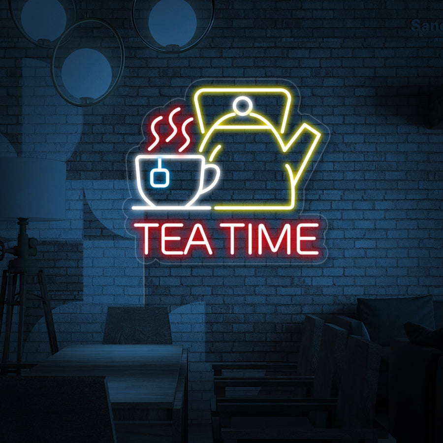 "Tea Time" Neon Sign