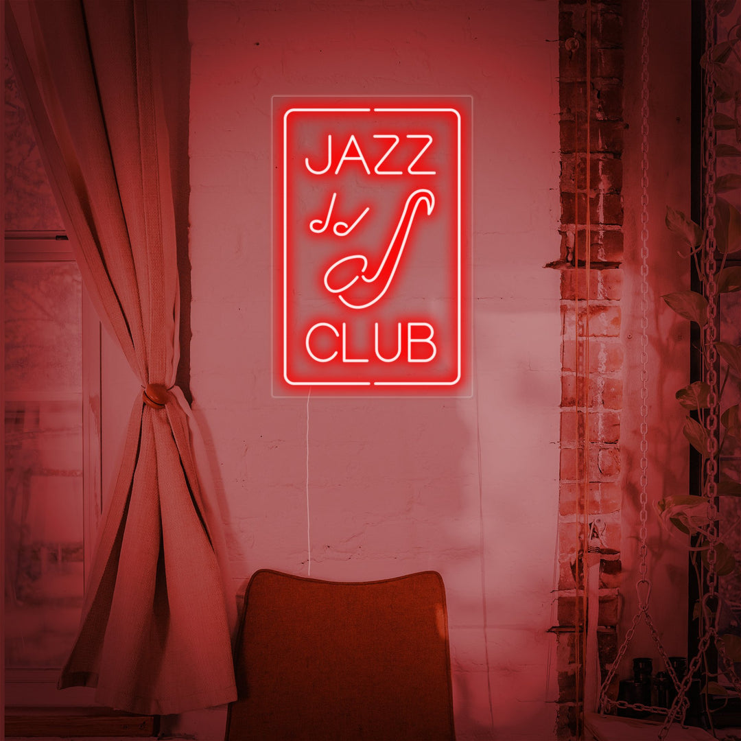 "JAZZ CLUB" Neon Sign, JAZZ Neon Sign