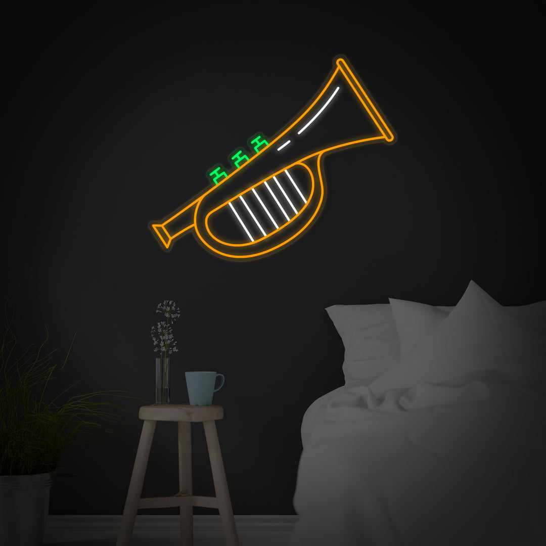 "Trumpet Jazz" Neon Sign, Jazz Neon Sign