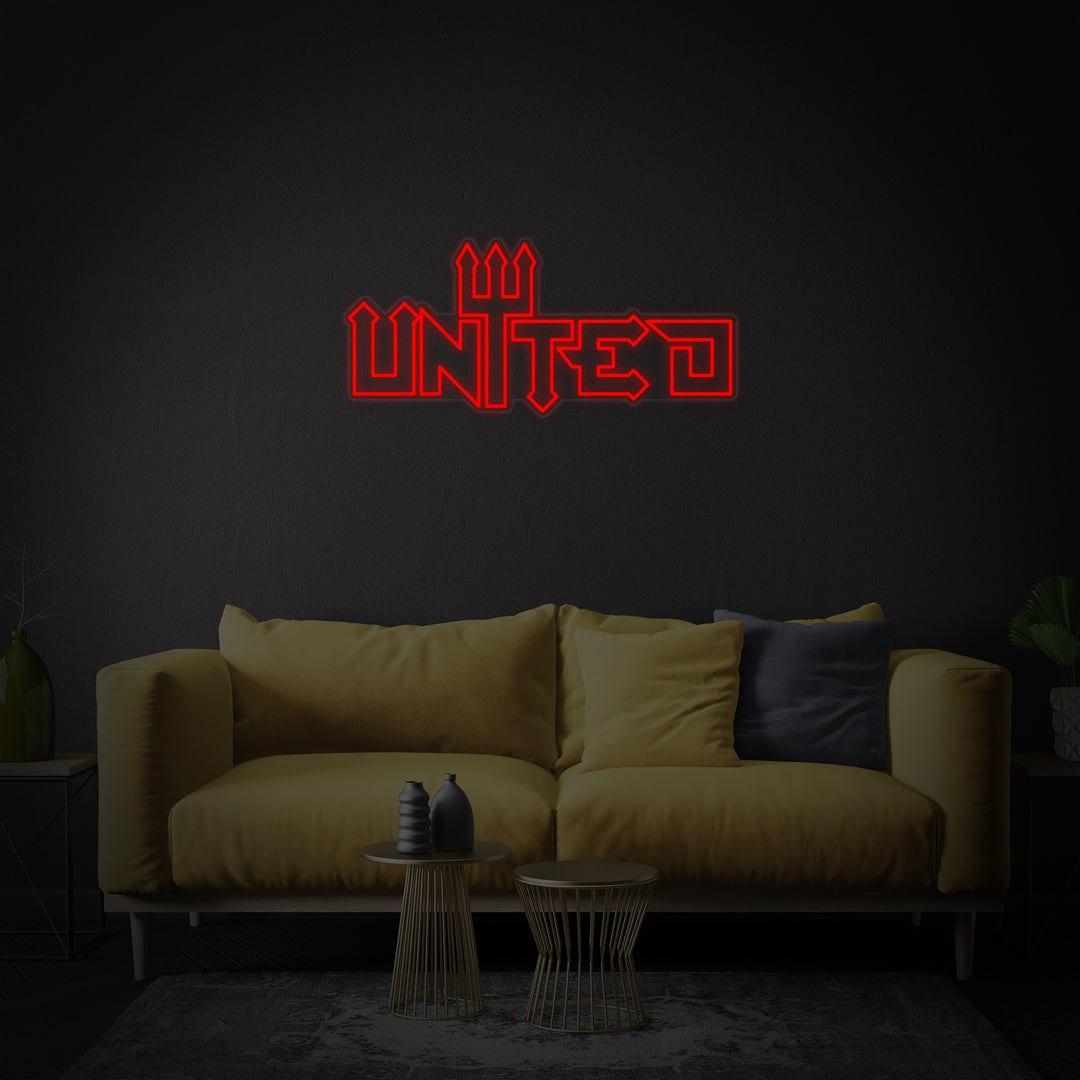 "United Football" Neon Sign