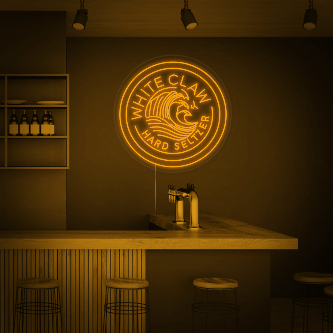 "White Claw Beer Bar" Neon Sign