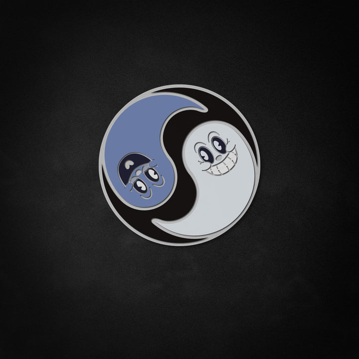 "Yinyang Ghosts" Neon Like Sign
