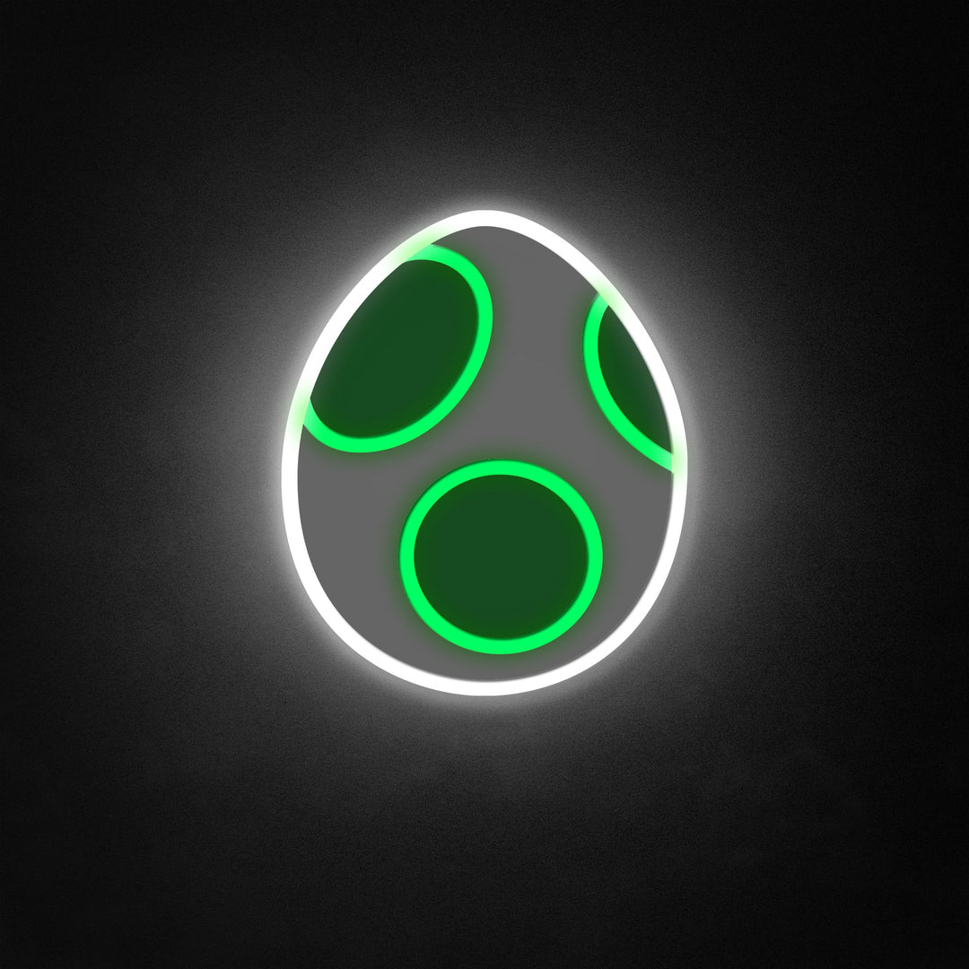 "Yoshi Egg Sign" Neon Like Sign