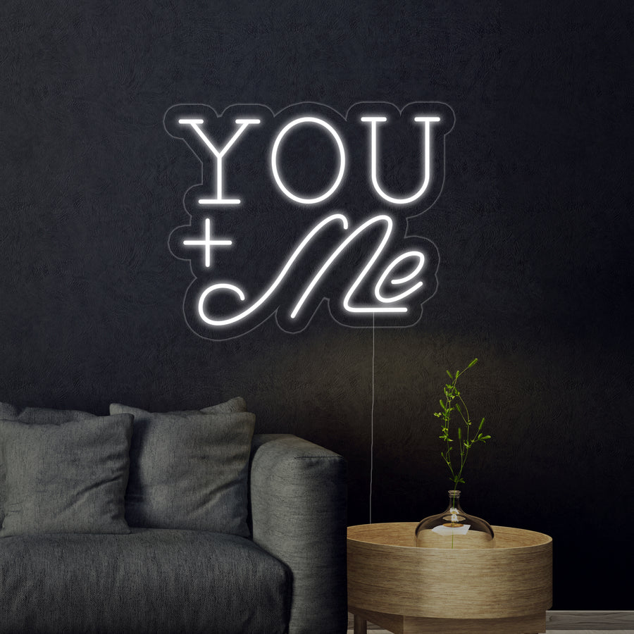 "You+Me" Neon Sign