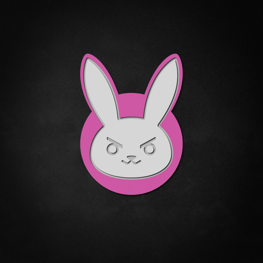 "D Va Bunny" Neon Like Sign