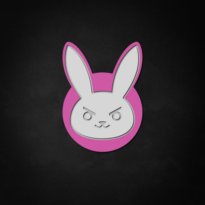 "D Va Bunny" Neon Like Sign