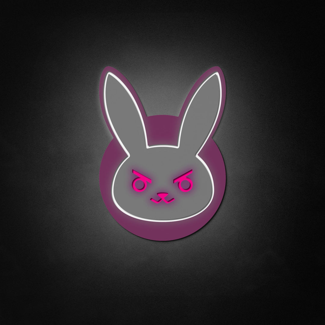 "D Va Bunny" Neon Like Sign