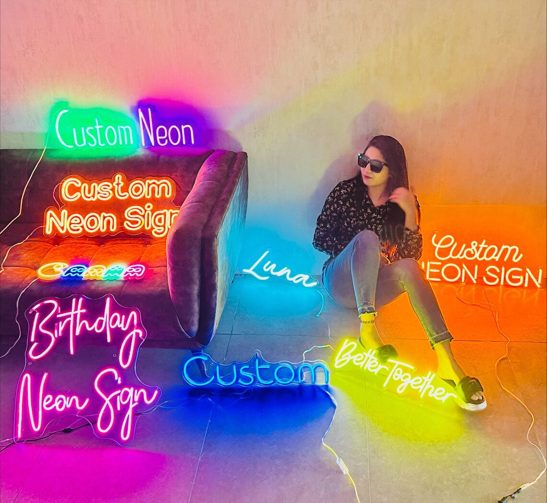 Custom Neon Sign for Home, Wedding, Party Decorations, Aesthetic Custom Neon Signs