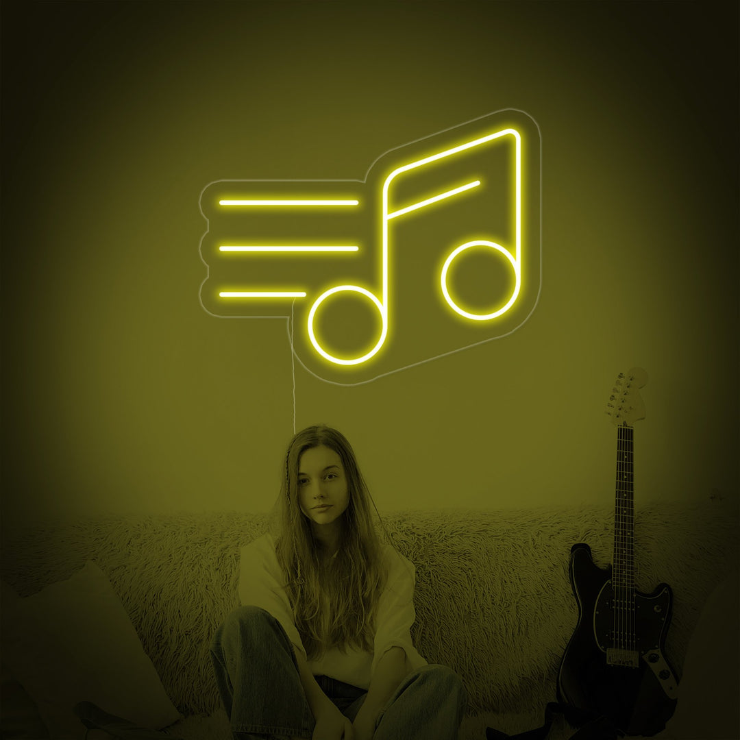 "Musical Note" Neon Sign, Music Note Neon Sign
