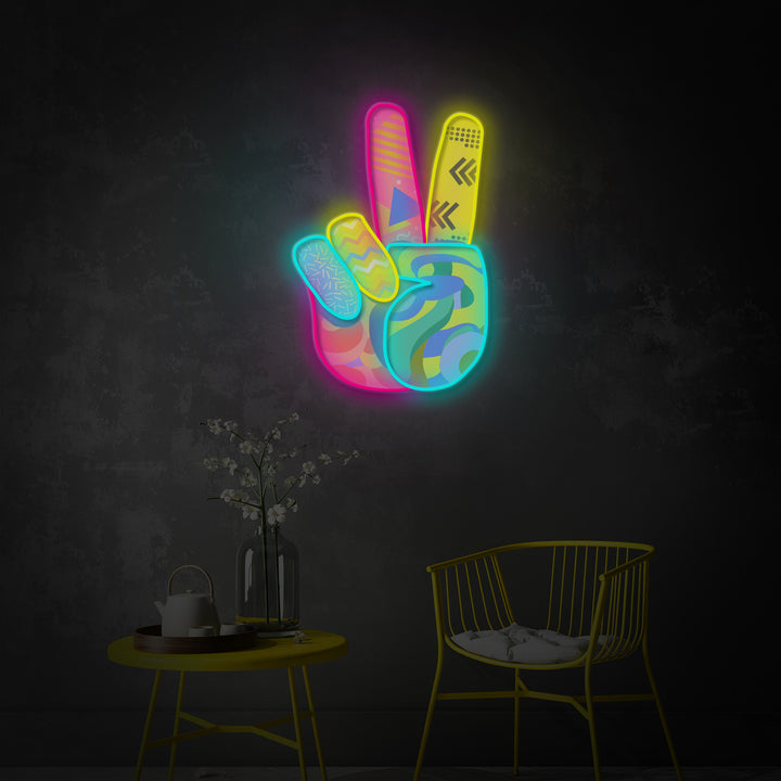 "Peace" LED Neon Sign