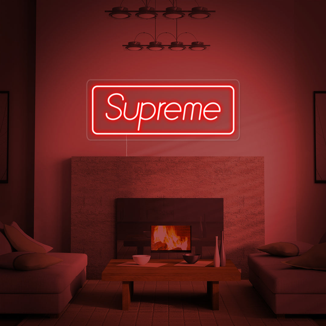 "Supre" Neon Sign