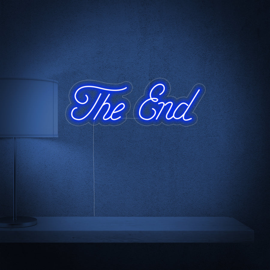 "The End" Neon Sign