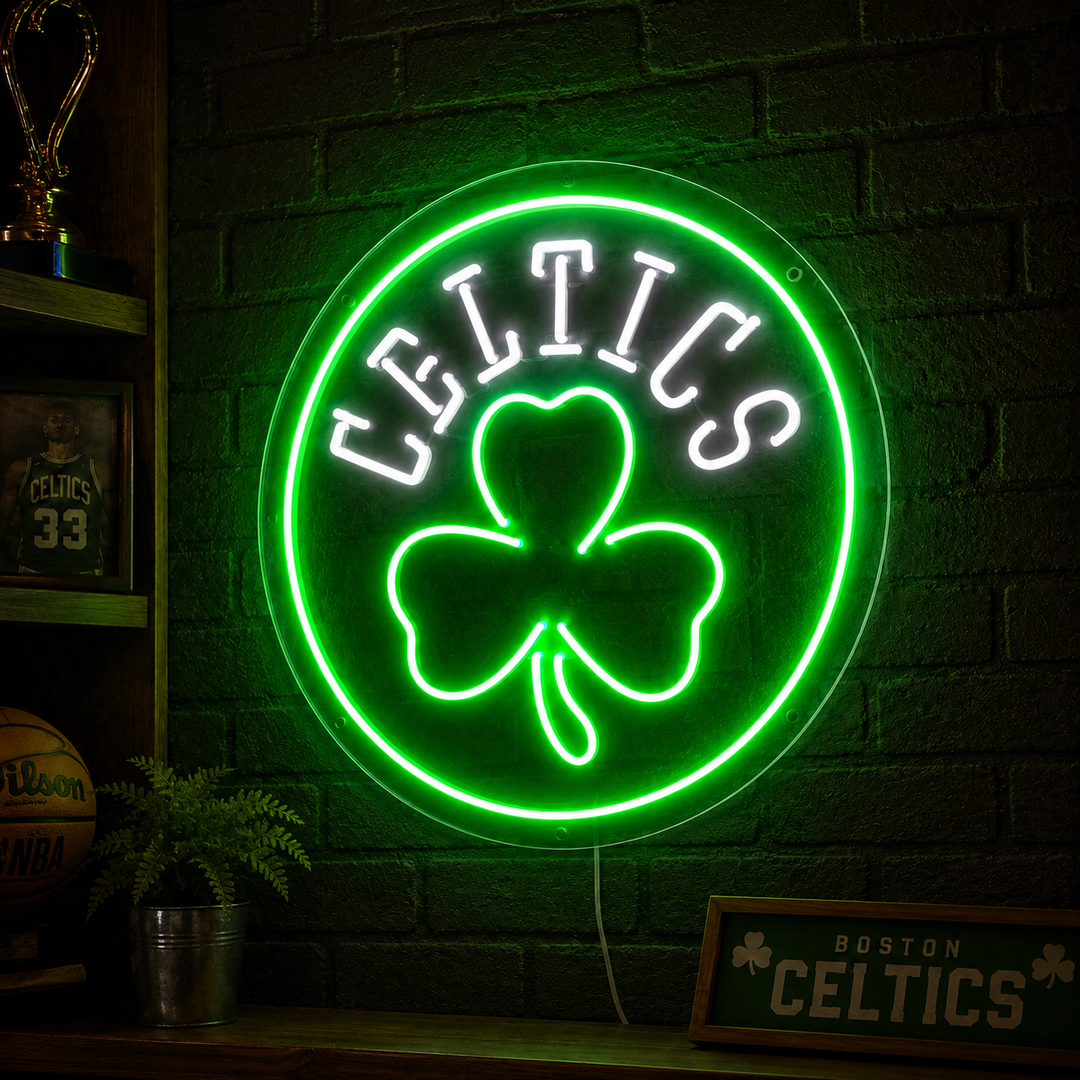 Boston Celtics Neon Sign Style: Let the Green Take Over Game Night