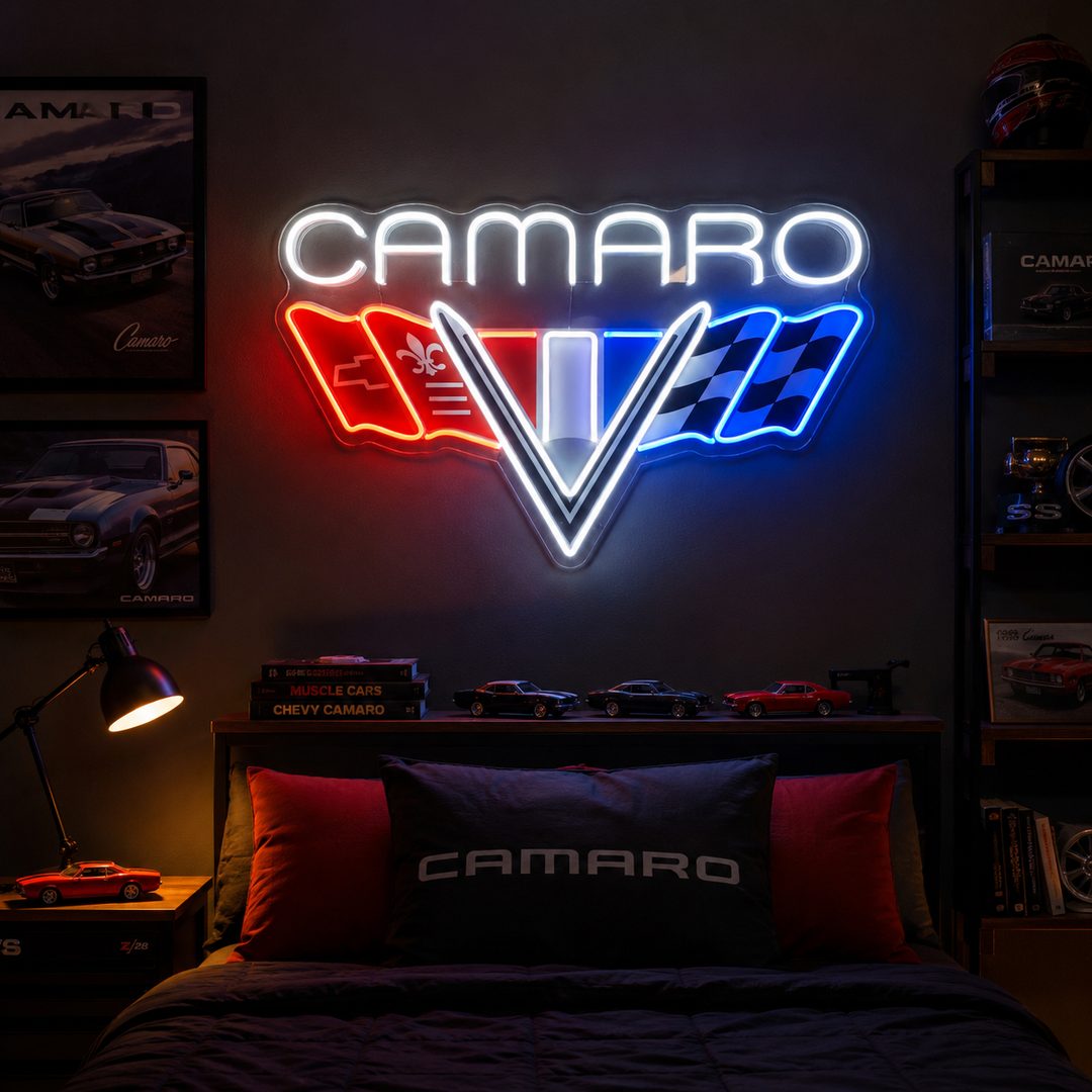 Camaro Neon Signs for Muscle Car Garages and Fan Caves