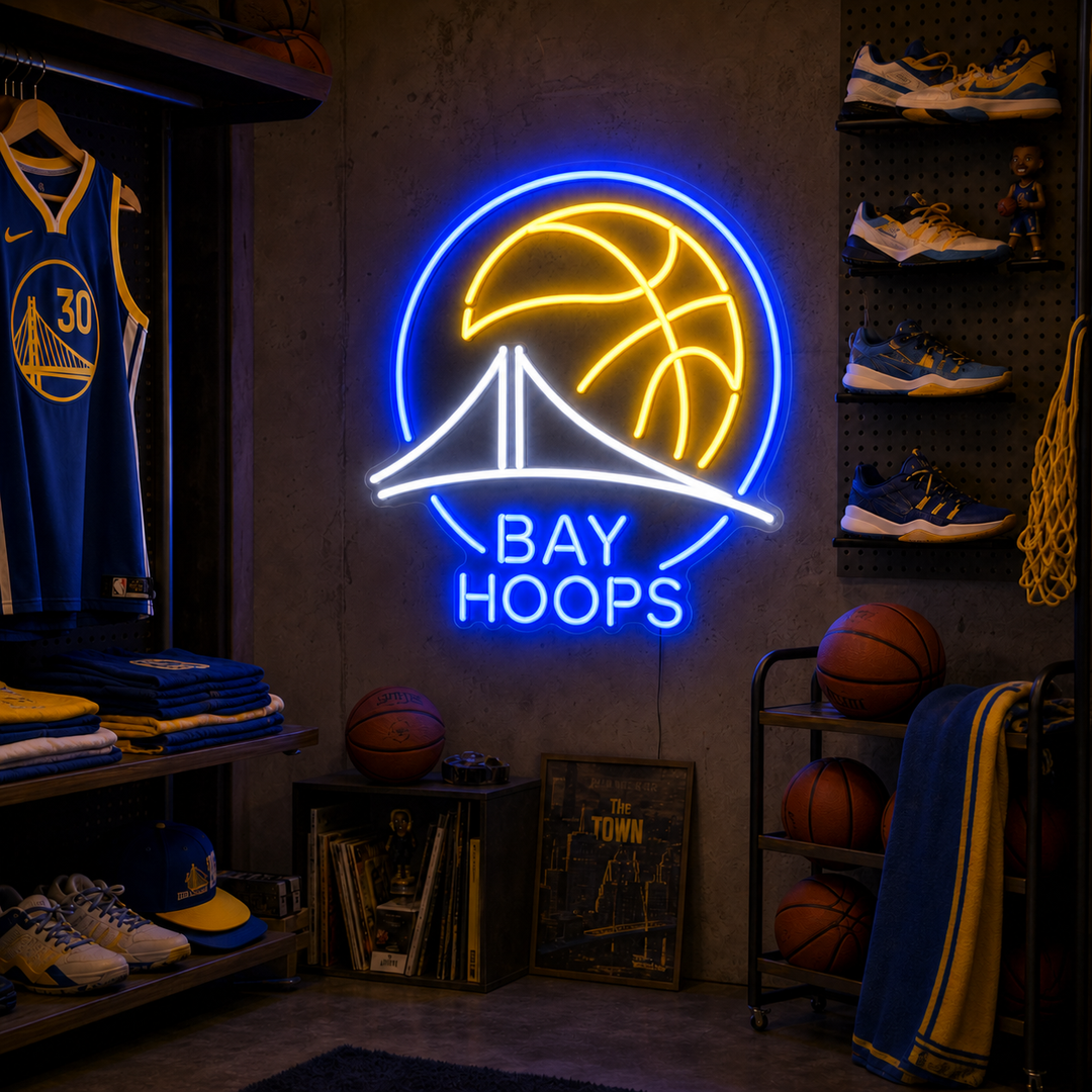 Golden State Warriors Neon Sign Energy: Dub Nation After Dark