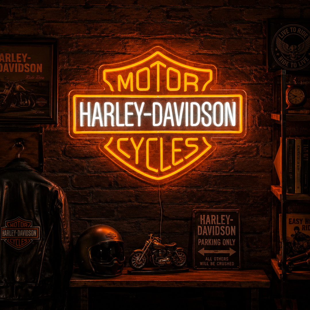 Best Harley Davidson Neon Signs for Garages and Man Caves