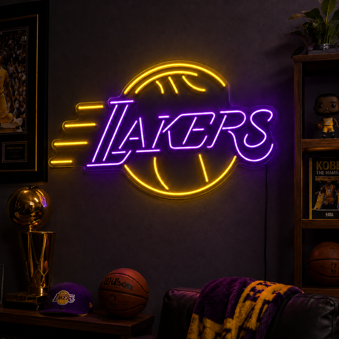 5 Los Angeles Lakers Neon Sign Ideas for a Showtime Setup