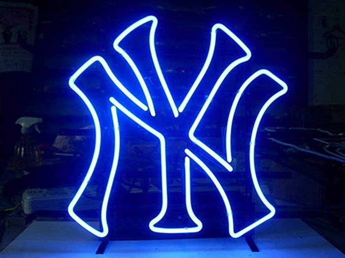 New York Yankees Neon Sign Style: Big-City Baseball After Dark