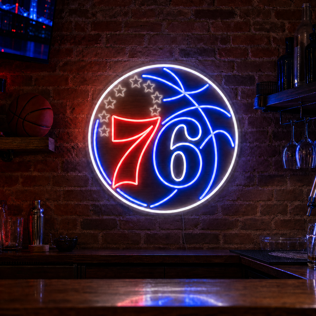 Philadelphia 76ers Neon Sign Upgrade: Trust the Process, Light the Room