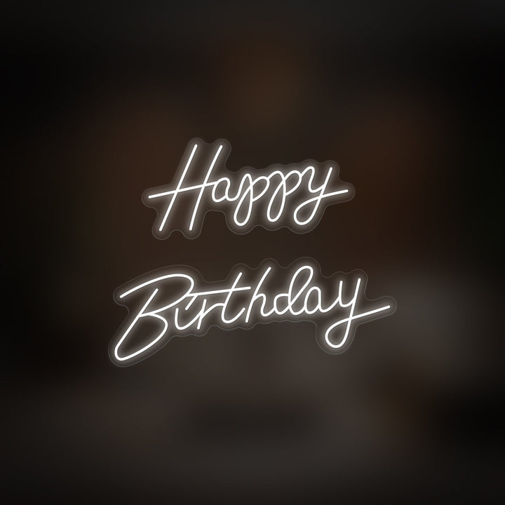"Happy Birthday" Neon Sign