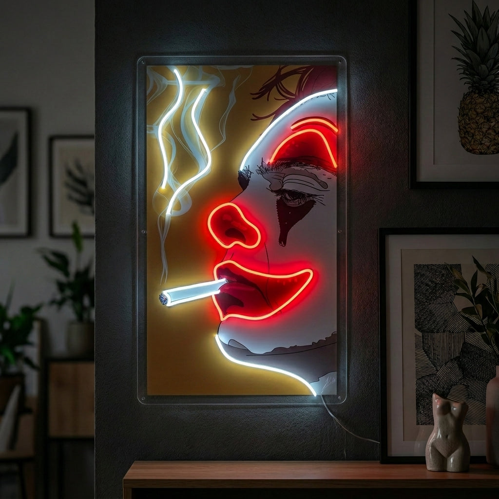 "Smoking Joker" Neon Sign